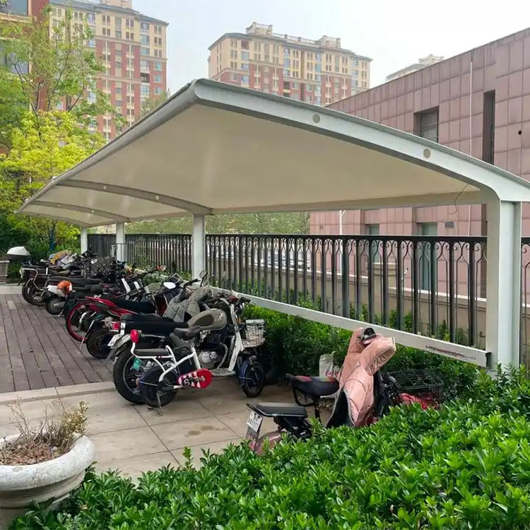 呼伦贝尔膜结构电动车棚